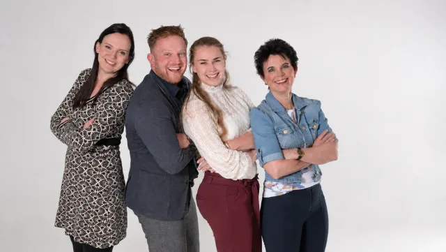 Silvia Prinse, Brian Beuker, Maaike Hiemstra en Marijke Buijsman